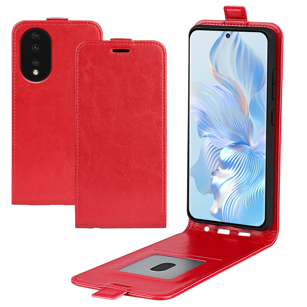 For Honor 80 5G Crazy Horse Texture PU Leather Card Slot Case Dual Magnetic Clasp Vertical Flip Phone Cover For Honor 80 5G Crazy Horse Texture PU Leather Card Slot Case Dual Magnetic Clasp Vertical Flip Phone Cover